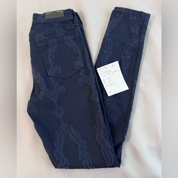 J‎ BRAND WOMEN'S MID RISE NAVY BLUE SUPER SKINNY JEANS 26 NWT - Picture 10 of 10
